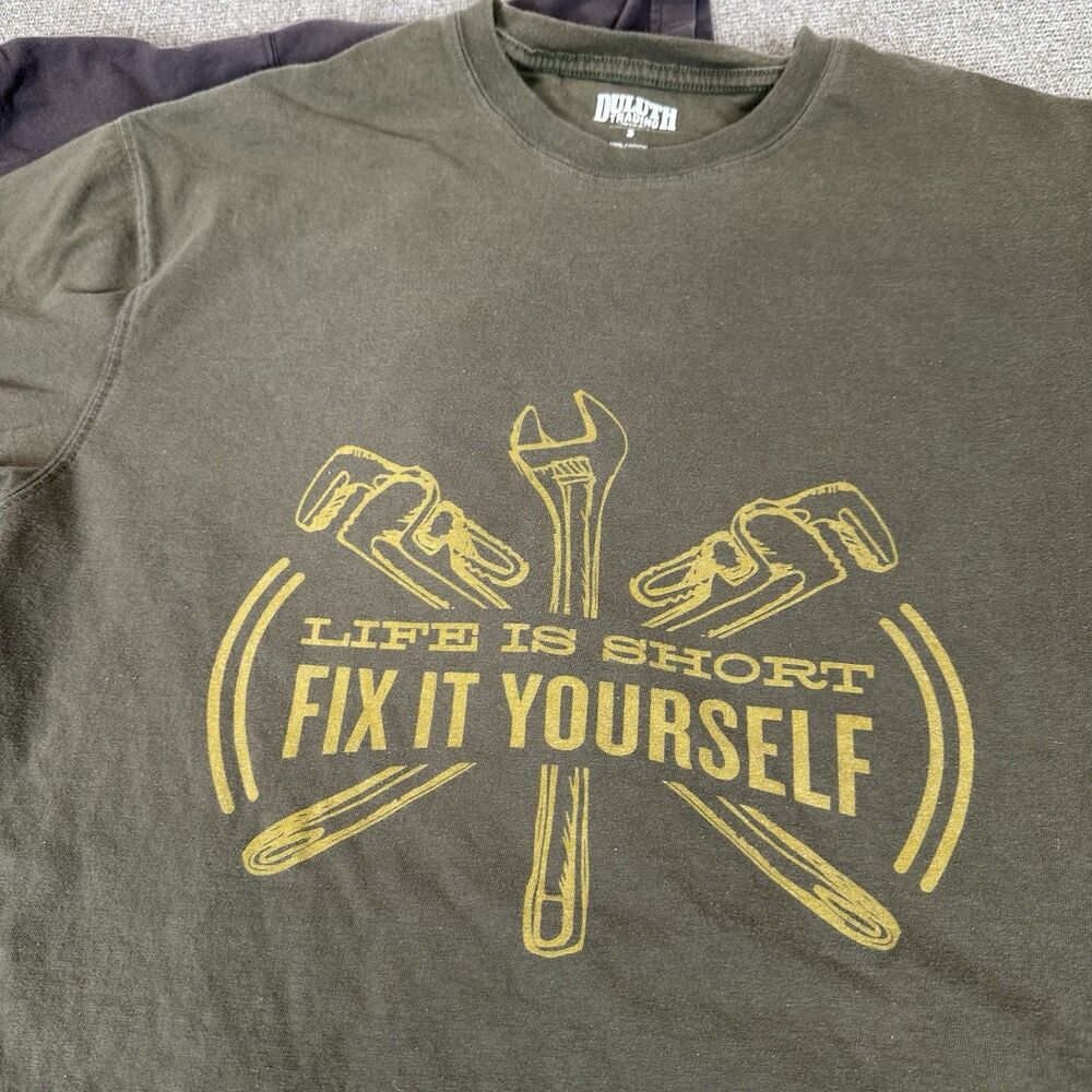 Duluth Trading Mens S Longtail T-Shirt LOT BUNDLE Green Great Pocket Tee DIY